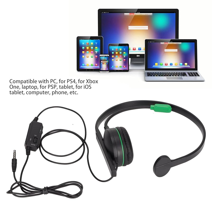 Amazon.com: Single Ear Gaming Headset, S481 Wired Single